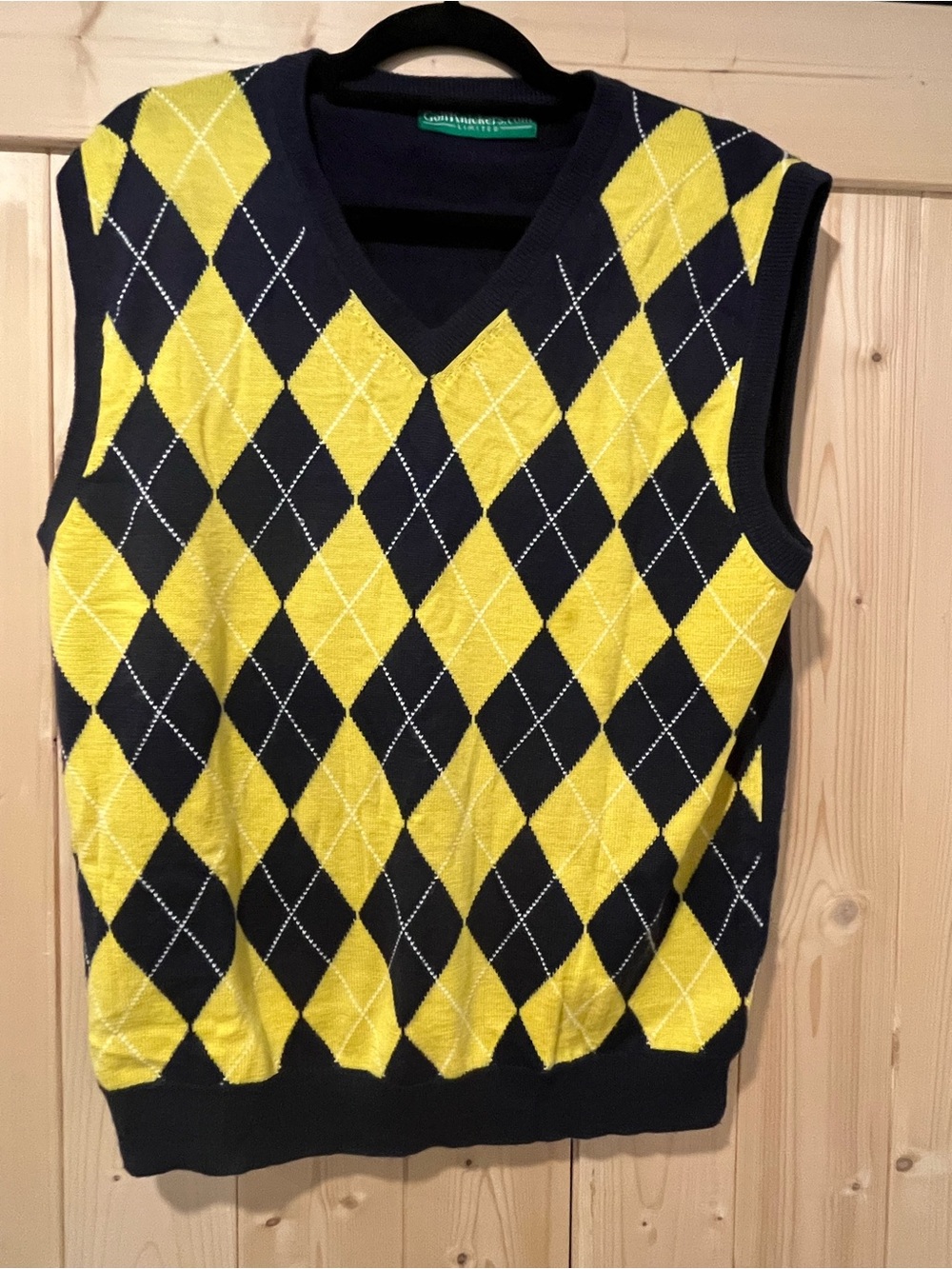 GolfKnickers.com LIMITED Knit Sweater – Navy – Classic Golf Apparel Large ⛳️